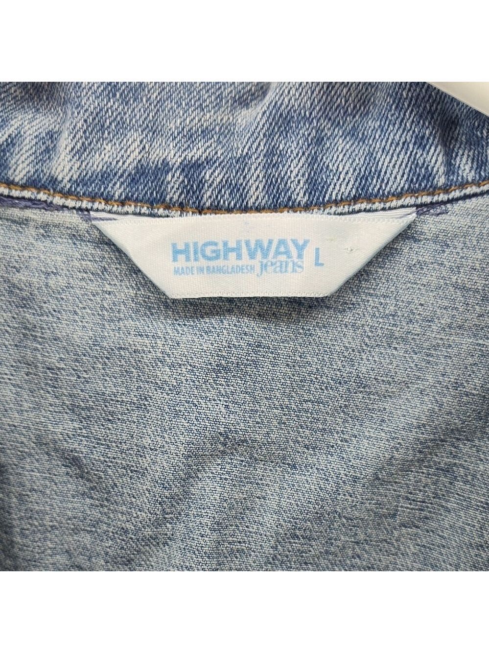 Highway Jeans Distressed Blue Denim Jacket - Picture 2 of 4